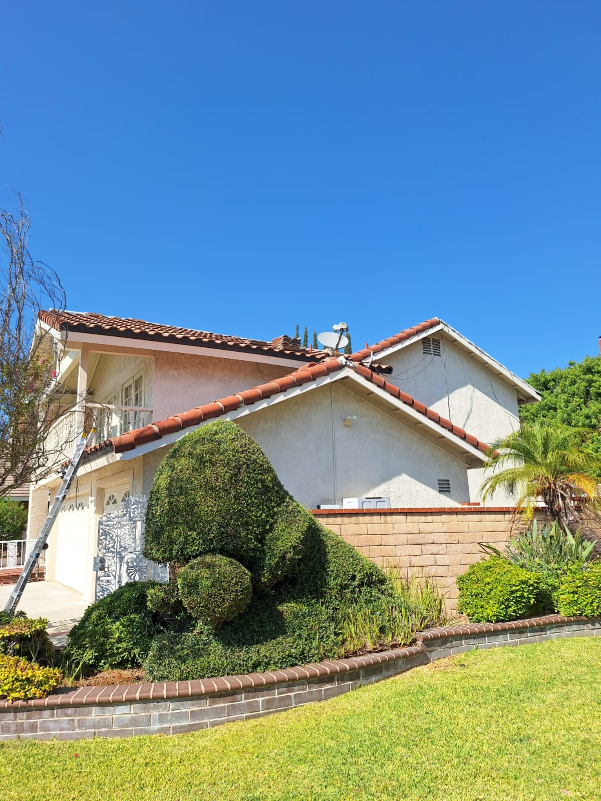 Mediterranean-style house with tile roof